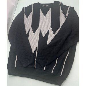 Vintage Protege Collection 3D Sweater Mens Large L Cosby 90's Made In USA